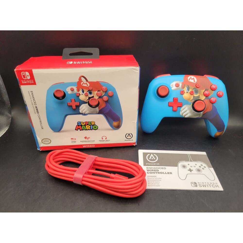 PowerA Super Mario Enhanced Wired Controller Nintendo Switch